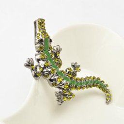 Broche en forme de lézard pour hommes bijoux Vintage en cristal strass à la mode X0749 offre