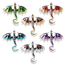 SHMIK – broche en émail pour hommes et femmes Badges créatifs Dragon unisexe manteau de costume