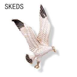SKEDS-Broche Aigle en Émail pour Hommes et Femmes Broches de Manteau Imbibées d'Oiseaux Broches de