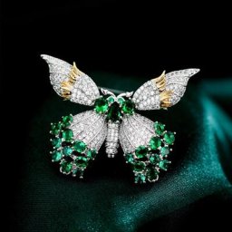 Broche papillon Micro incrustée en Zircon pour femmes accessoires de vêtements bijoux à la mode