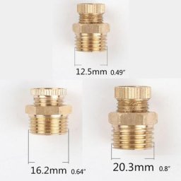 Raccords de Port de réservoir de compresseur d'air NPT 1/4 ""3/8"" 1/2 "" laiton massif filetage mâle