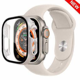 Coque + Bracelet en silicone pour Apple Watch 44mm 40mm 45mm 41mm 38mm 42mm 49mm iWatch série 8 7