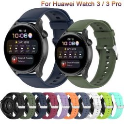 Bracelet de rechange en Silicone pour Huawei Watch 3 GT 2 46mm/GT2 Pro/Amazfit GTR 47mm 22mm