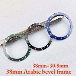 Bague Lunette Arabe en Céramique pour Montre 38mm 40mm Boîtier Accessoires Diamètre Nik30.8 mm