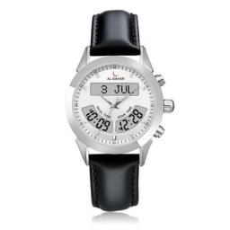 Montre islamique Azan heure de prière montres avec calendrier Hijri boussole Qibla bracelet en cuir