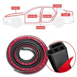 Bandes d'étanchéité en caoutchouc pour porte de voiture autocollants de bancs à double couche