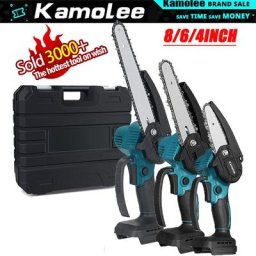 Kamolee-Mini tronçonneuse électrique sans balais coupe-bois outil électrique de jardin d'élagage
