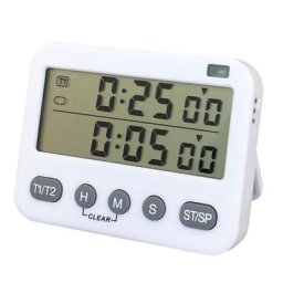 Minuterie numérique pour la cuisine compte à rebours pour les secondes avec 3 niveaux de Volume