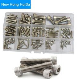 Kit d'assortiment de vis à tête hexagonale en acier inoxydable 304 M2 M2.5 M3 M4 M5 M6 M8Hex