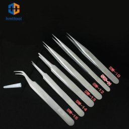 Ensemble de pincettes Anti-magnétique Anti-acide Super dures RHINO SW pinces de précision à pointe
