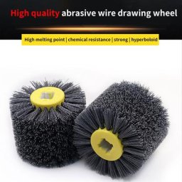 Roue de polissage à tambour en fil de nylon brosse électrique pour le travail du calcul le travail