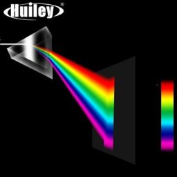 Prisme triangulaire verre optique Triple réfracteur de physique enseignement spectre de lumière