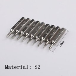 Jeu d'embouts de tournevis Y0.6 T2 T3 T4 T5 T6 jeu d'embouts de tournevis 3/25 ""(4mm) pouces à tige