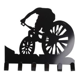 Porte-équipement de vélo de montagne en métal décor mural de vélo porte-clés d'art mural