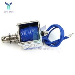 Électroaimant électronique DC 12V/2A JF-0826B à cadre ouvert réinitialisation de 10mm Type Push