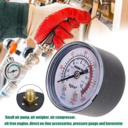 Manomètre à double échelle pour compresseur d'air manomètre pneumatique et hydraulique filetage de
