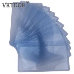 10 PCS 3 X Loupe Grossissement Loupe LENTILLE De Fresnel 8.00*5.50*0.04cm Poche Carte de Crédit