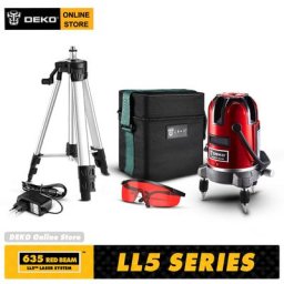 DEKO-Niveau laser à nivellement automatique haute visibilité ligne transversale horizontale et