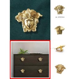 Armoire Foy Portrait en cuivre pur porte d'armoire MELCabinet armoire Psych poignée monotrou