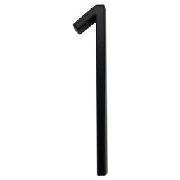 Numéros de maison flottants modernes 127mm en laiton satiné pour porte panneaux numériques