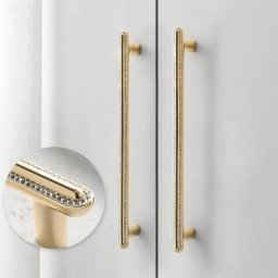 KK & FING-Poignée de porte d'armoire haut de gamme en alliage de zinc poignée en cristal Foy
