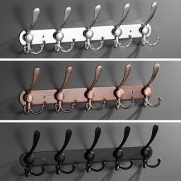 Crochets de chapeau de face de porte derrière le mur cintre en acier inoxydable stockage de