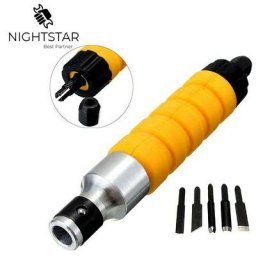 Ensemble d'outils de bricolage pour meubles burin à bois burin électrique + 5 embouts de voiture