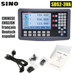 SINO SDS2-3VA 3 Axes 2 Axes Fraisage Tour Broyeur LCD DRO Affichage Numérique Compteur Pour Échelle