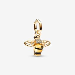 Charm Pendant Abeille Scintillante