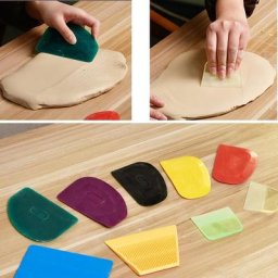 Grattoir universel pour réparation de poterie à la main et nervure vierge colle plastique