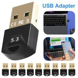 Adaptateur USB compatible Bluetooth 5.3 émetteur récepteur dongle audio plug and play pour