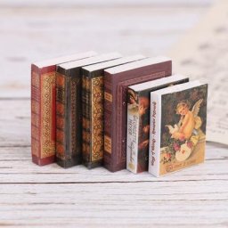Ensemble de 6 pièces pour maison de poupée 1/12 modèle de livre Miniature Vintage carnet de notes