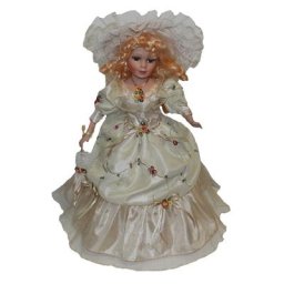 Figurine vintage en porcelaine pour femme artisanat beige meilleur cadeau pour enfants beurre