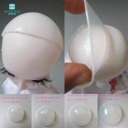 Capuchon de perruque en silicone transparent accessoires BJD housse de protection pour poupée 1/6