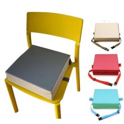 Coussin rehausseur de chaise pour enfants réglable 2 sangles siège rehausseur de salle à manger