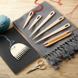Lot de 7 peignes tressés pour tissage en bois ensemble de 7 pièces navette Crochet aiguille