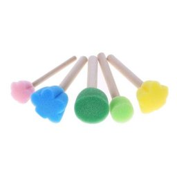 Pinceaux de peinture Graffiti en bois/plastique éponge de bricolage pour enfants jouets de dessin