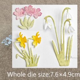 XLDesign – moule de découpe en métal ensembles de fleurs et d'herbe décoration pour Album