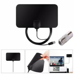 Mini antenne HDTV numérique HD avec adaptateur Dvb-t2 antenne réceptionnée pour HDTV européen et