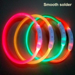 Collier de chargement USB LED Shoous pour animaux de compagnie collier anti-perte Teddy collier