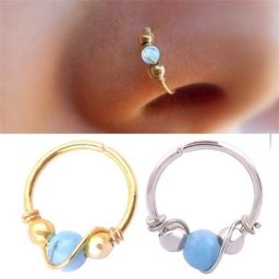 Anneau en acier inoxydable offre spéciale boucle d'oreille pour le nez hip-hop bijoux simples