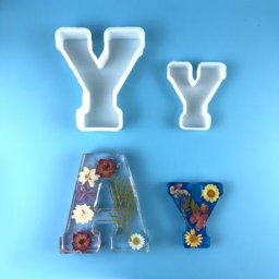 Grand moule en silicone alphabet pour les élections lettre anglaise lettre de l'alphabet 3D A à