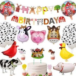 Ensemble de ballons animaux de ferme pour enfants décorations de fête à thème ferme ballons à