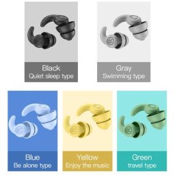 Bouchons d'oreille étanches en Silicone 1 paire pour piscine bord de mer isolation phonique