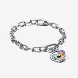 Coffret Cadeau Bracelet Coeur Arc-en-Ciel ME