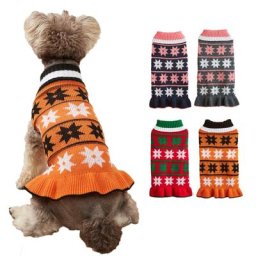 Vêtements d'hiver chauds en tricot pull de noël pour petits yorkshire Chihuahua vêtements pour