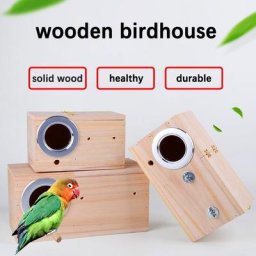 Nid de perruche en bois pour animaux de compagnie maison d'oiseau de compagnie boîte d'élevage