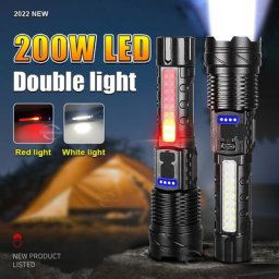 Nouvelle lampe de poche LED haute puissance torche rechargeable Super puissante lanterne de Camping