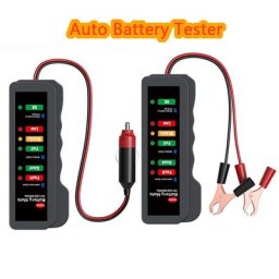 Mini testeur de batterie de voiture 12V testeur d'alternateur numérique affichage lumineux à 6led
