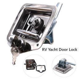 Loquet de Verrouillage de Porte en Acier Inoxydable 1/2/3 Pièces pour Bateau Véhicule de